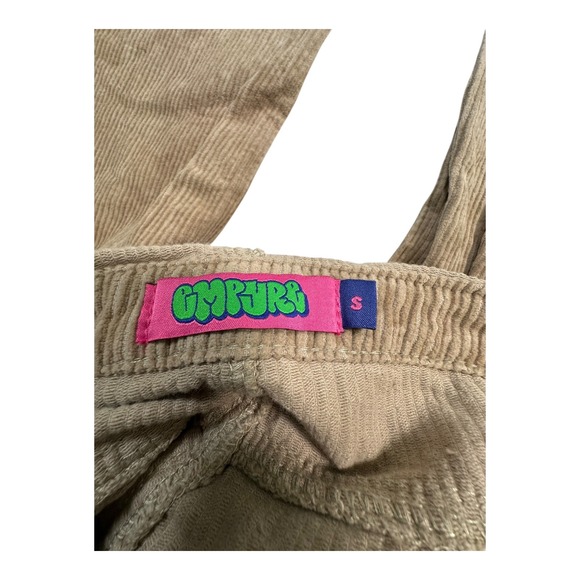 Empyre Vintage Corduroy Overalls Women Brown‎ Adjustable Straps - Picture 13 of 14